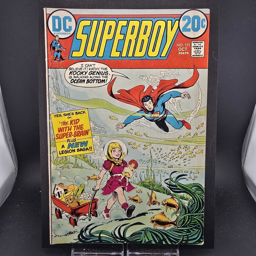 Superboy #191 (DC 1972) FN 6.0 - 6.5 Fine Mid-Grade Bronze Age Dave Cockrum art